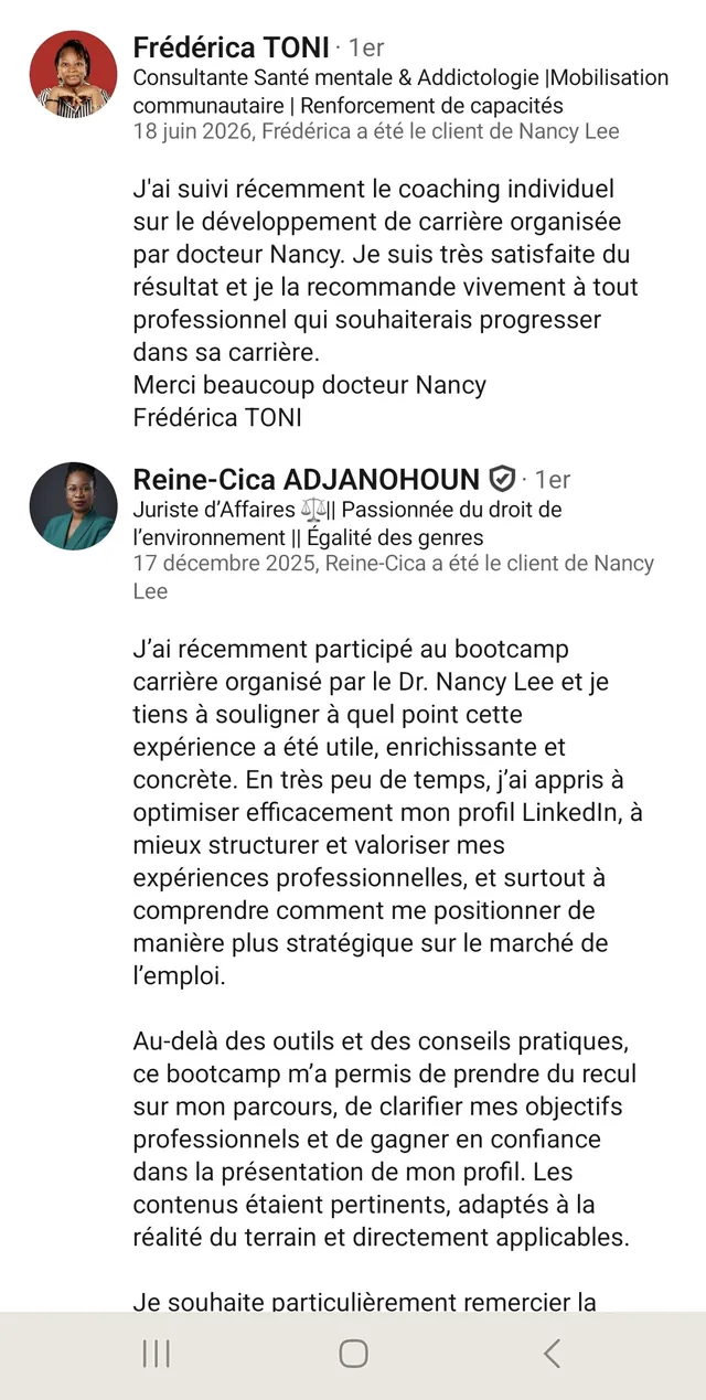Avis d'un participant au bootcamp Révèle ton Potentiel Pro