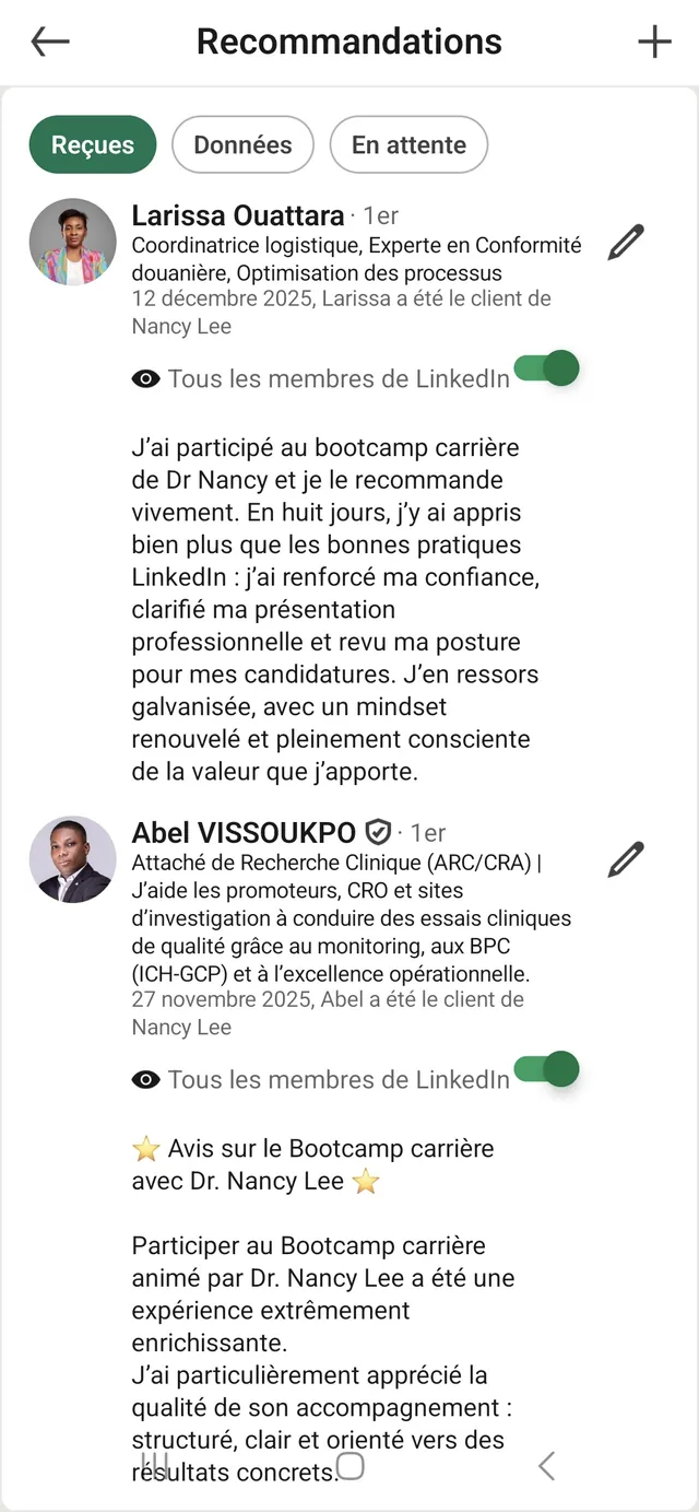 Avis d'un participant au bootcamp Révèle ton Potentiel Pro