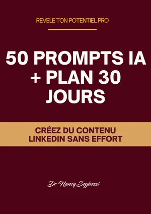 50 prompts IA + Plan 30 jours